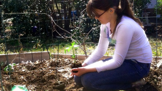 Jaden -- gardening